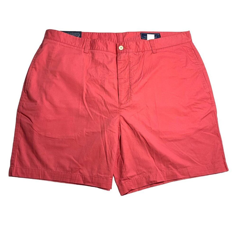 Vineyard Vines Mens Red Summer Twill Club Shorts Jetty 7 " Size 40 New
